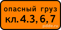 8.19 Класс опасного груза